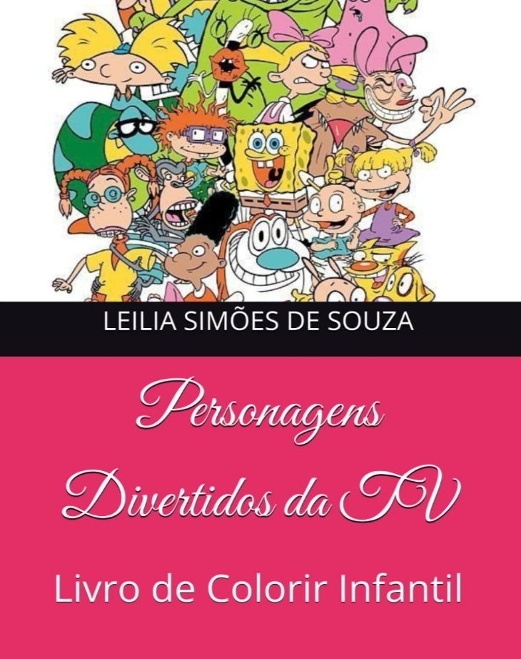 Personagens Divertidos da TV - Livro de Colorir Infantil